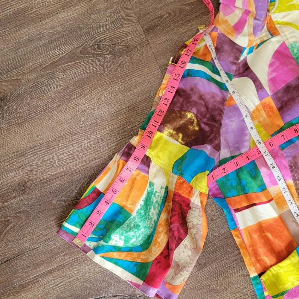 Multicolor Abstract Geometric Jacket #1494 - Picture 16 of 16